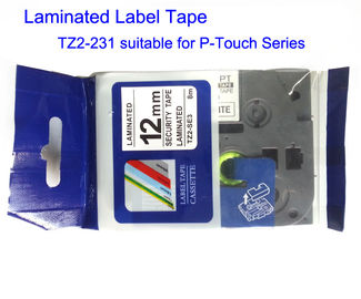 Compatible Label And Ribbon Tape Black On White Width 12mm Length 8m Tape TZ2-231