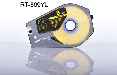 9mm compatible Label Tape Cartridge yellow / White for Cable ID Printer