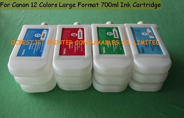 700ml Empty Dye ink Canon Printer Ink Cartridges , Canon IPF8000 Ink Cartridge