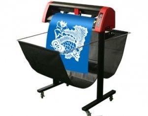 CT630H graphic vinyl cutter with optical sensor to do silhouette cutting as heat transfer vinyl sticker tool