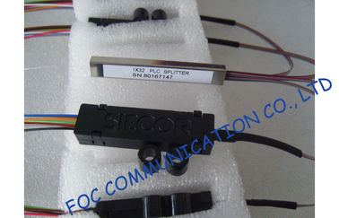Ribbon Fan Out Fiber PLC Splitter 1 × 32 for Optical Signal Distribution , Low Insertion Loss