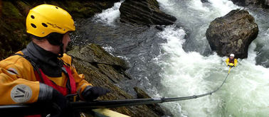 50FT telescopic Long Reach Telescopic Water Rescue Poles / Carbon Fiber Tubes