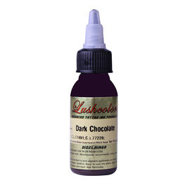 Custom Dark Chocolate Organic Permanent 4 oz Tattoo Ink For Dark Skin