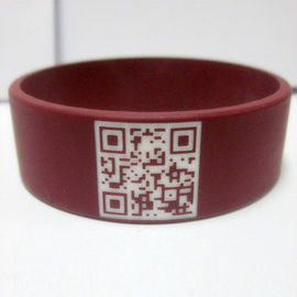 Custom QR Code Silicone Energy Bracelet Soft Eco-friendly Multicolor