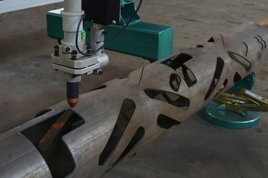 2500mm Light Pole Machine , CNC Plasma Light Pole Door Cutting Machine