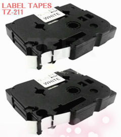 Brother Compatible TZ-211 P-Touch Black On White Label Tape 6mm x 8m TZe-211