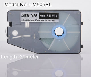 9mm silver Label Maker Tape 20M commercial for cable identification