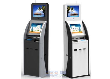 17 Inch Cold Rolled Steel Digital Kiosk Display With ID Scanner Card Issue Modules