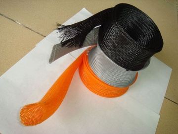 Multi-colored, braided "heat shrink" tube