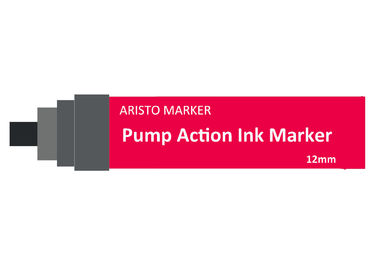 Refillable Alcohol Based Pump Action Ink Marker Pen with 7mm 12mm 15mm Chisel Tipe