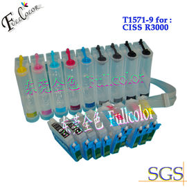 Full Pigment Ink Refilled Epson T1571 - T1579 CISS Continuous Ink Supply System 9 colors 200ml each color