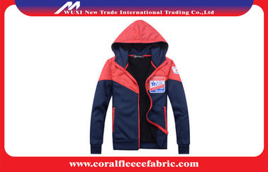 Hooded Mens Outdoor Jackets , Popular Skin Fit Man Fleece Coat For Winter or Autumn
