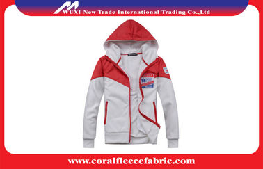 Hooded Mens Outdoor Jackets , Popular Skin Fit Man Fleece Coat For Winter or Autumn